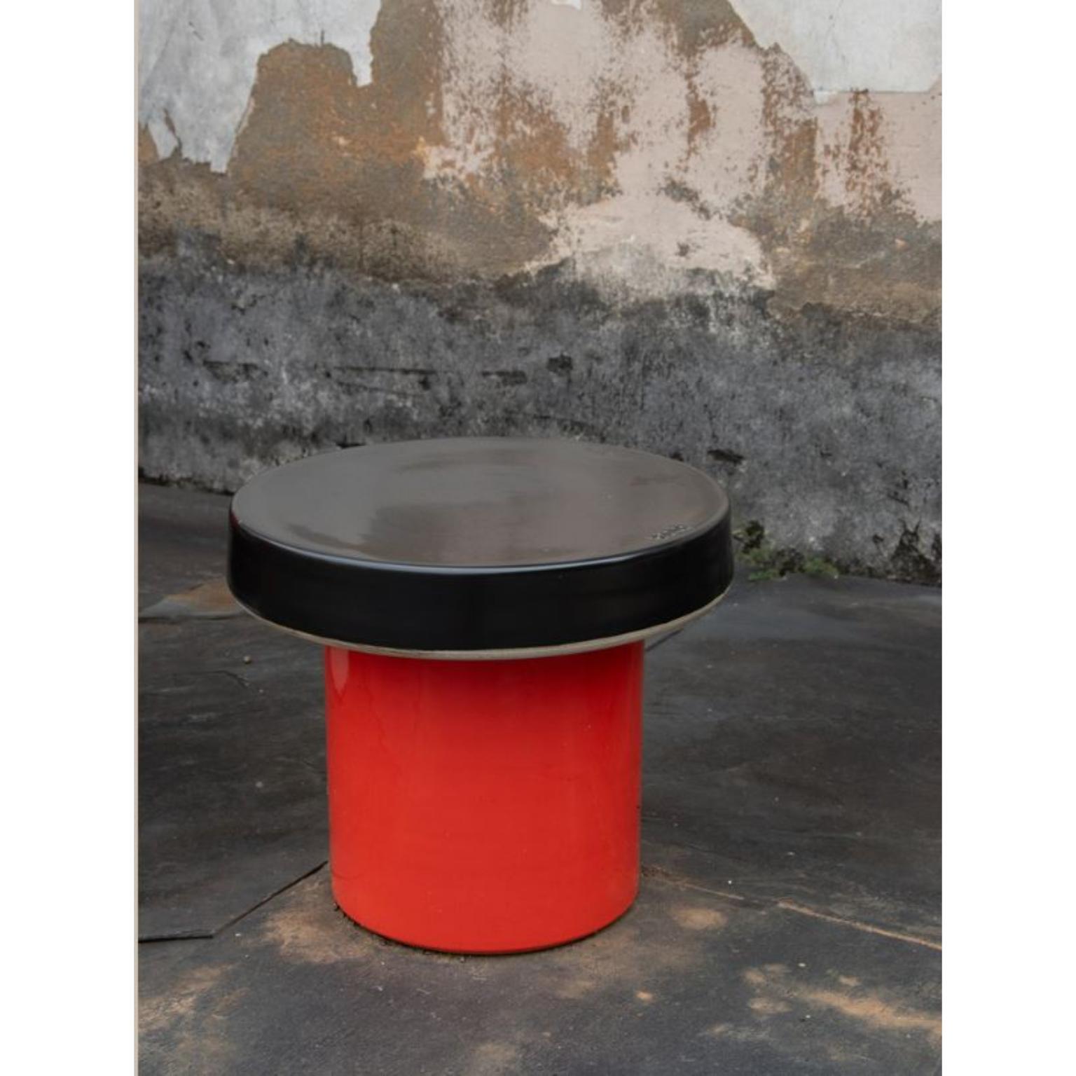 High Cap Side Table by WL Ceramics
Designer: Lex Pott
Materials: Porcelain
Dimensions: H50 x Ø45 cm

The CAP tables consist of two porcelain parts; a base and a table top. Each piece is thrown by hand and shows the blend between eastern and western