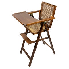 Antique High Chair For Baby Food, Italy, 1960s