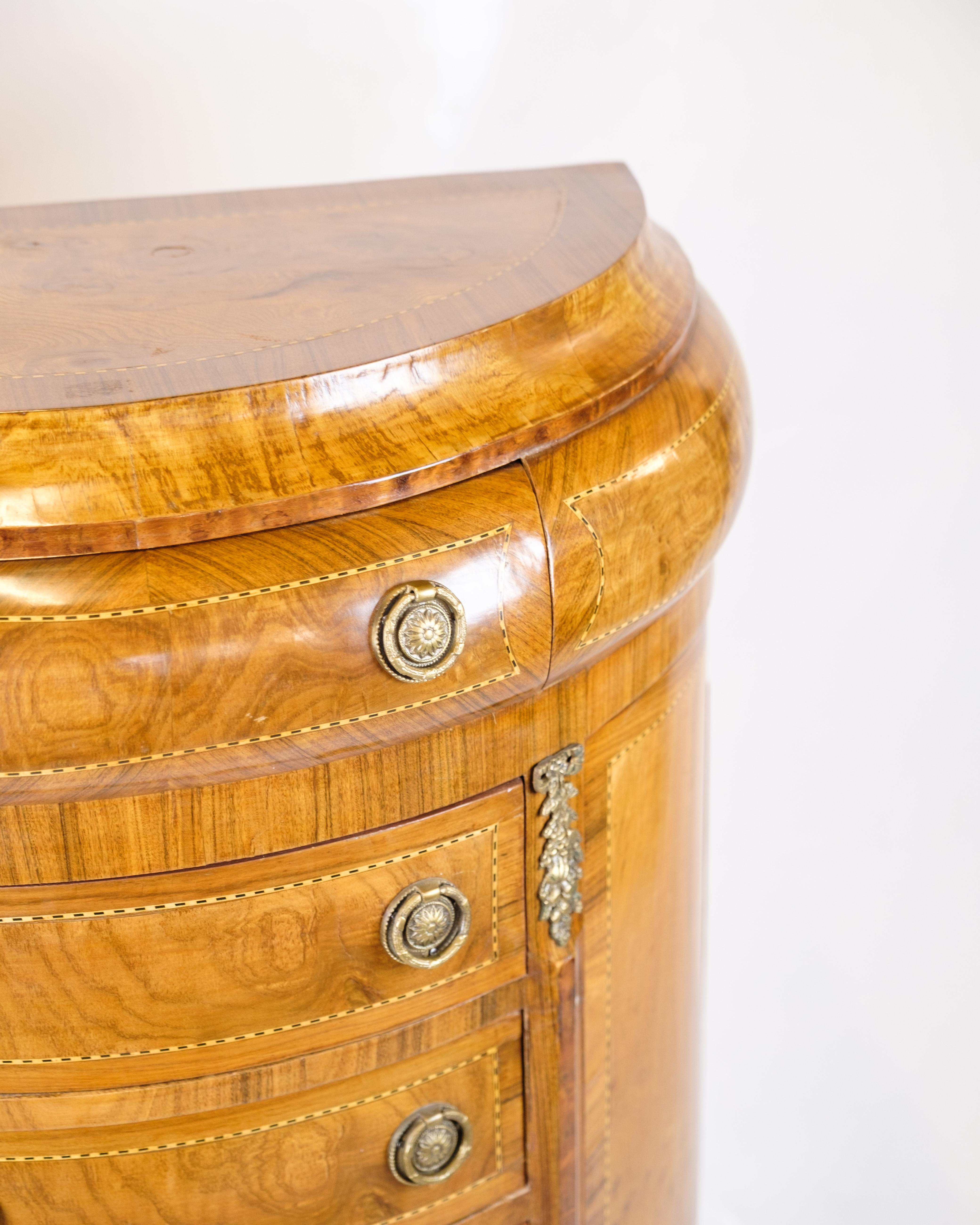 Laiton High Chest of Drawers In Klunke Style Made In Rosewood & With Brass Handels en vente