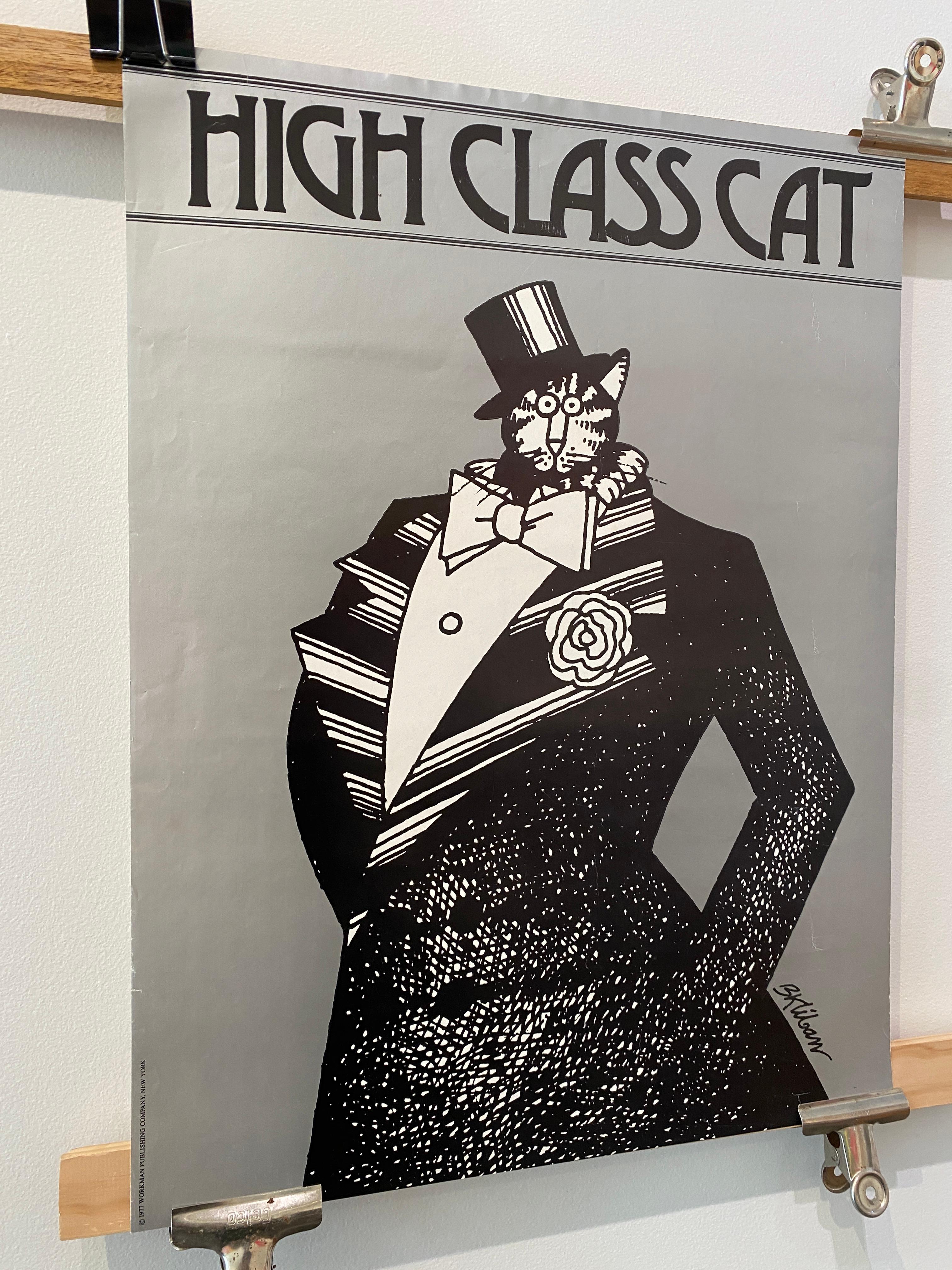 'High Class Cat', Poster originale d'epoca di BK LIBAN, 1977, New York in vendita 3