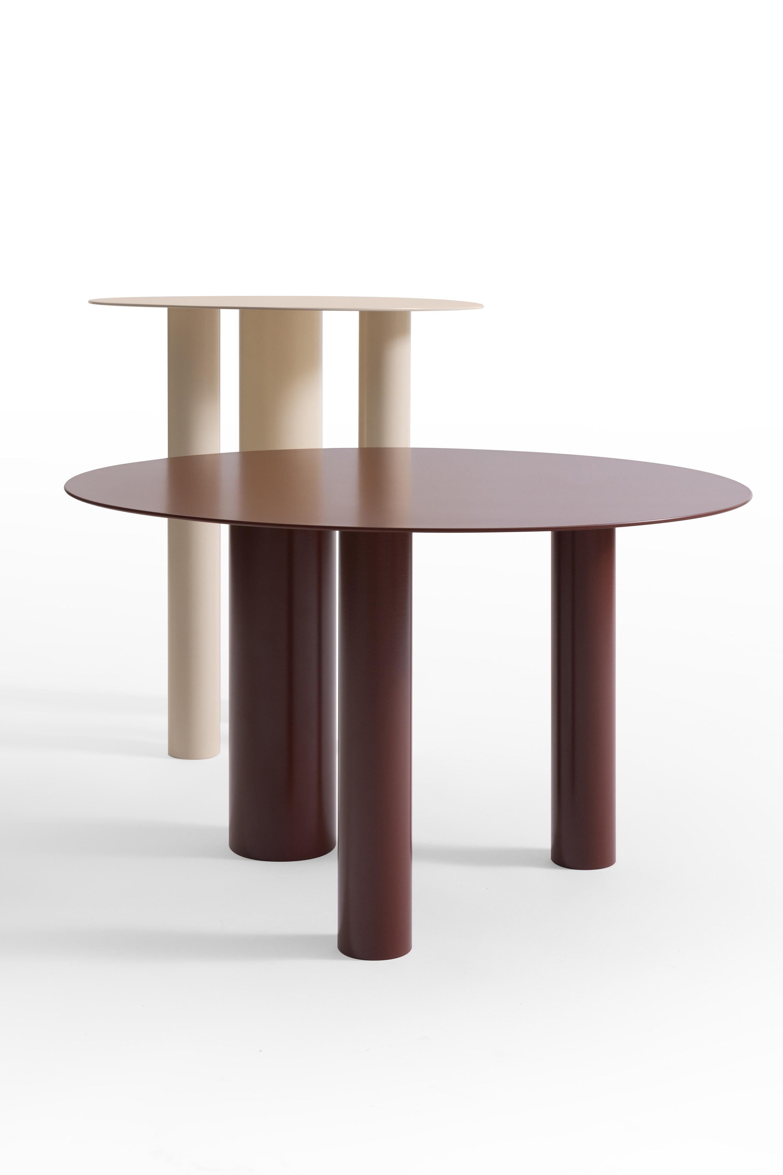 High Coffee Table Brandt CS2 Made of Painted Steel by Noom 2