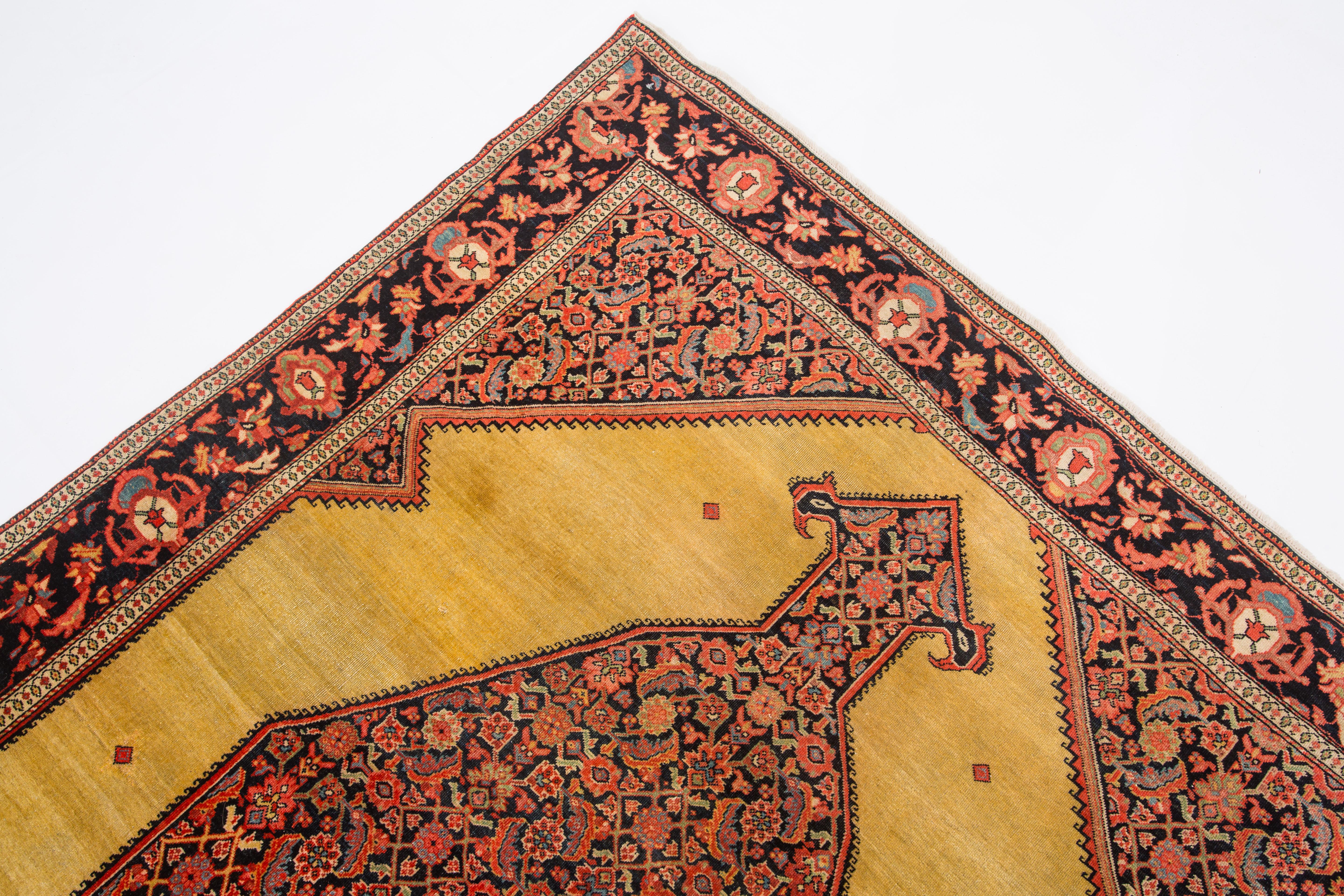 Woven High Collectible 19th Century Ferahan Sarouk, Princely, at Short Term Reduction For Sale