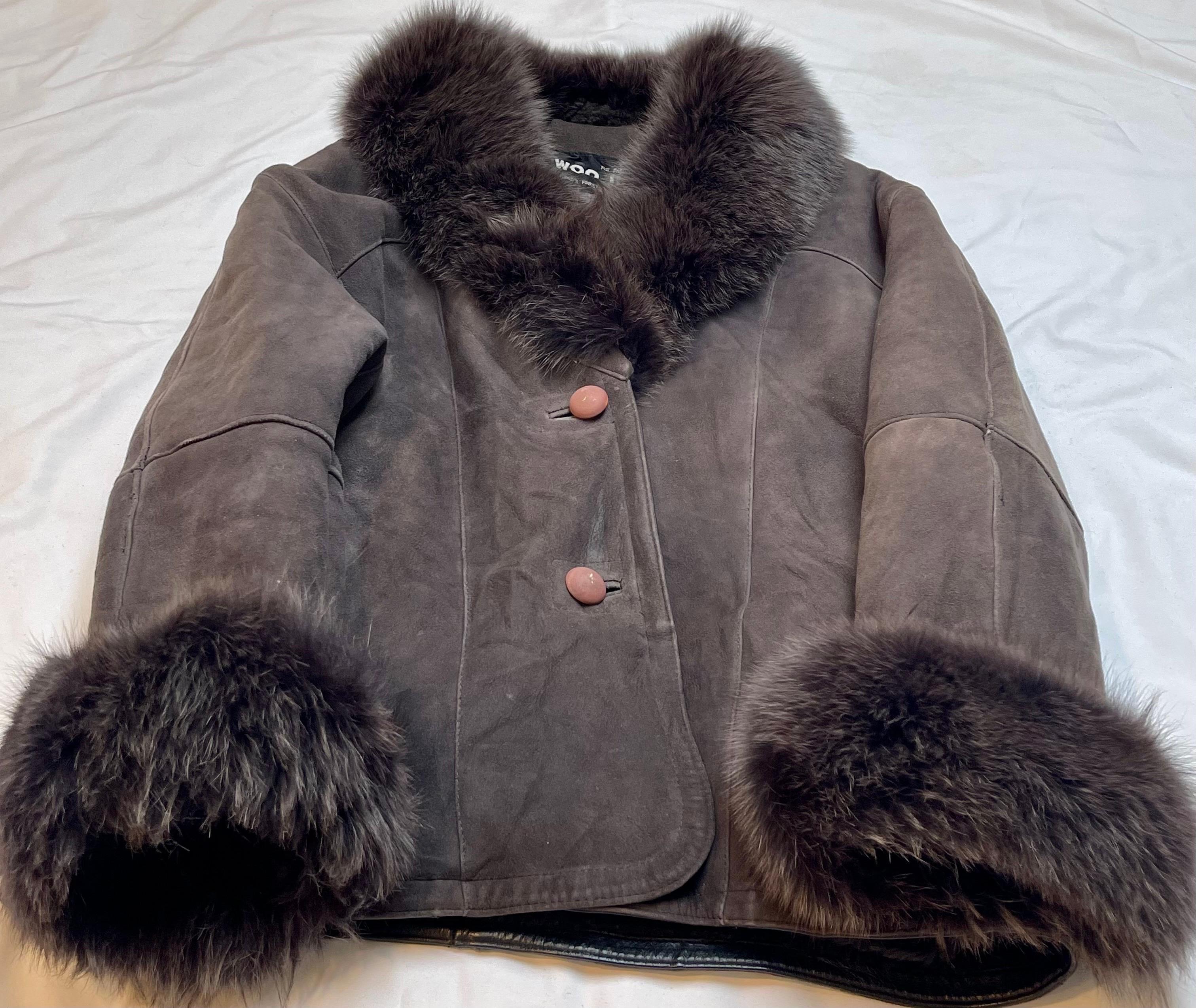   High Country Shearling Sheepskin Coat excellent condition Real Fur 4