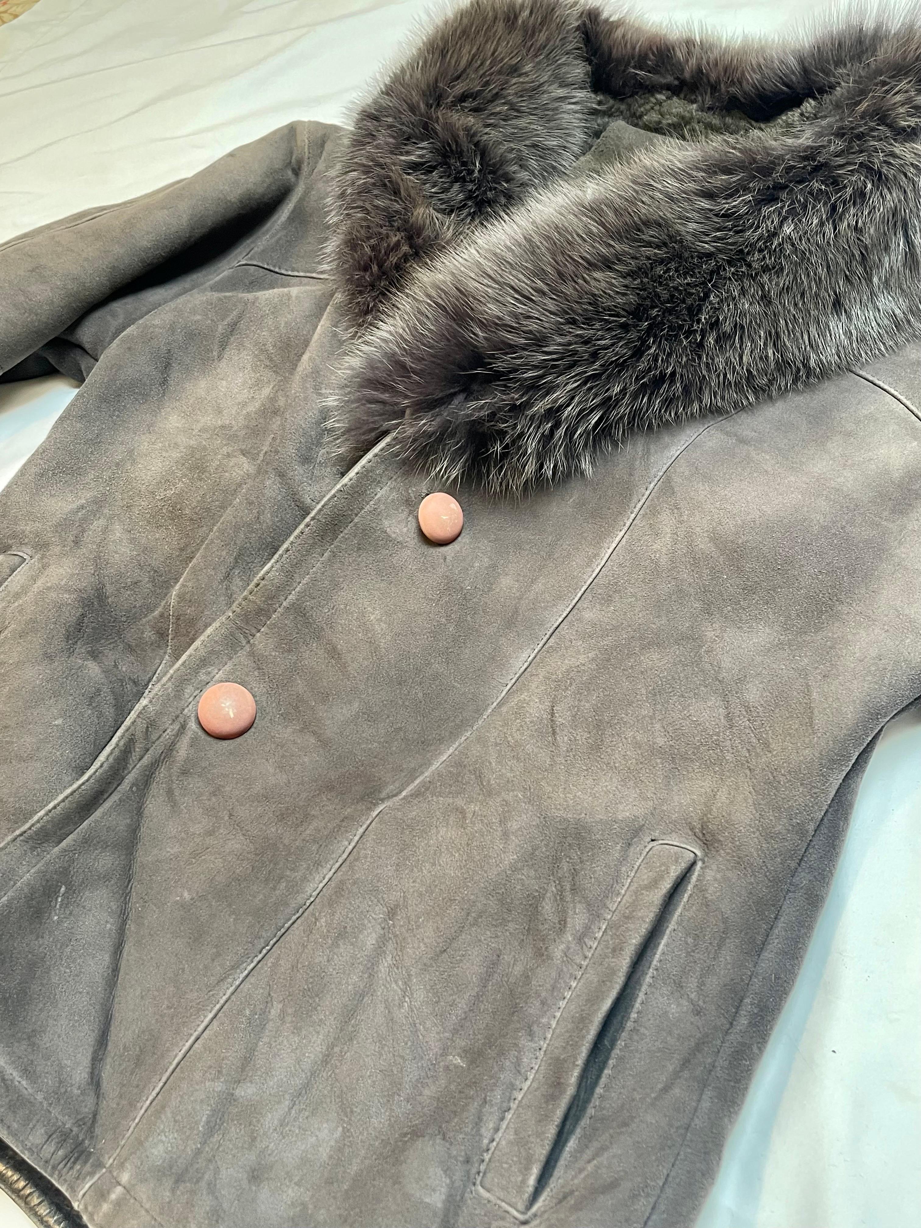   High Country Shearling Sheepskin Coat excellent condition Real Fur 2