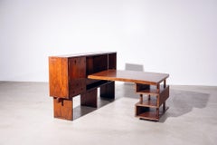 Escritorio de 3 partes High Court de Pierre Jeanneret para Chandigarh, India, circa 1957-58