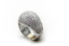 High Dome Pave Big Cocktail Ring set with top quality Diamonds