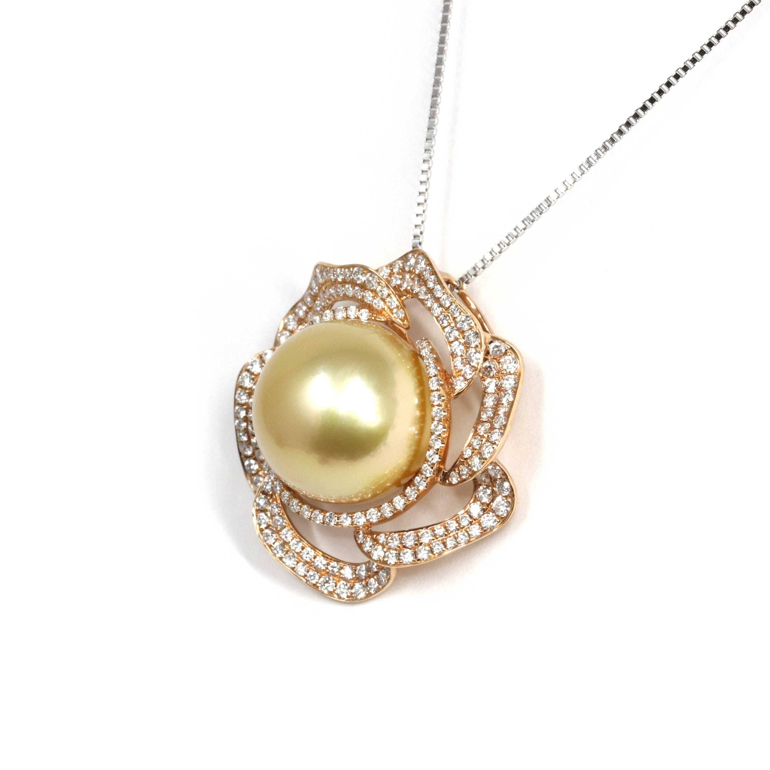 * INTRODUCTION--- Lustrous 15 mm diameter round black Tahitian South Sea cultured pearl. Can be worn on any occasion, whether formal evening event or everyday casual. Handpicked, real pearls with thick and iridescent nacre. This pendant is comprised