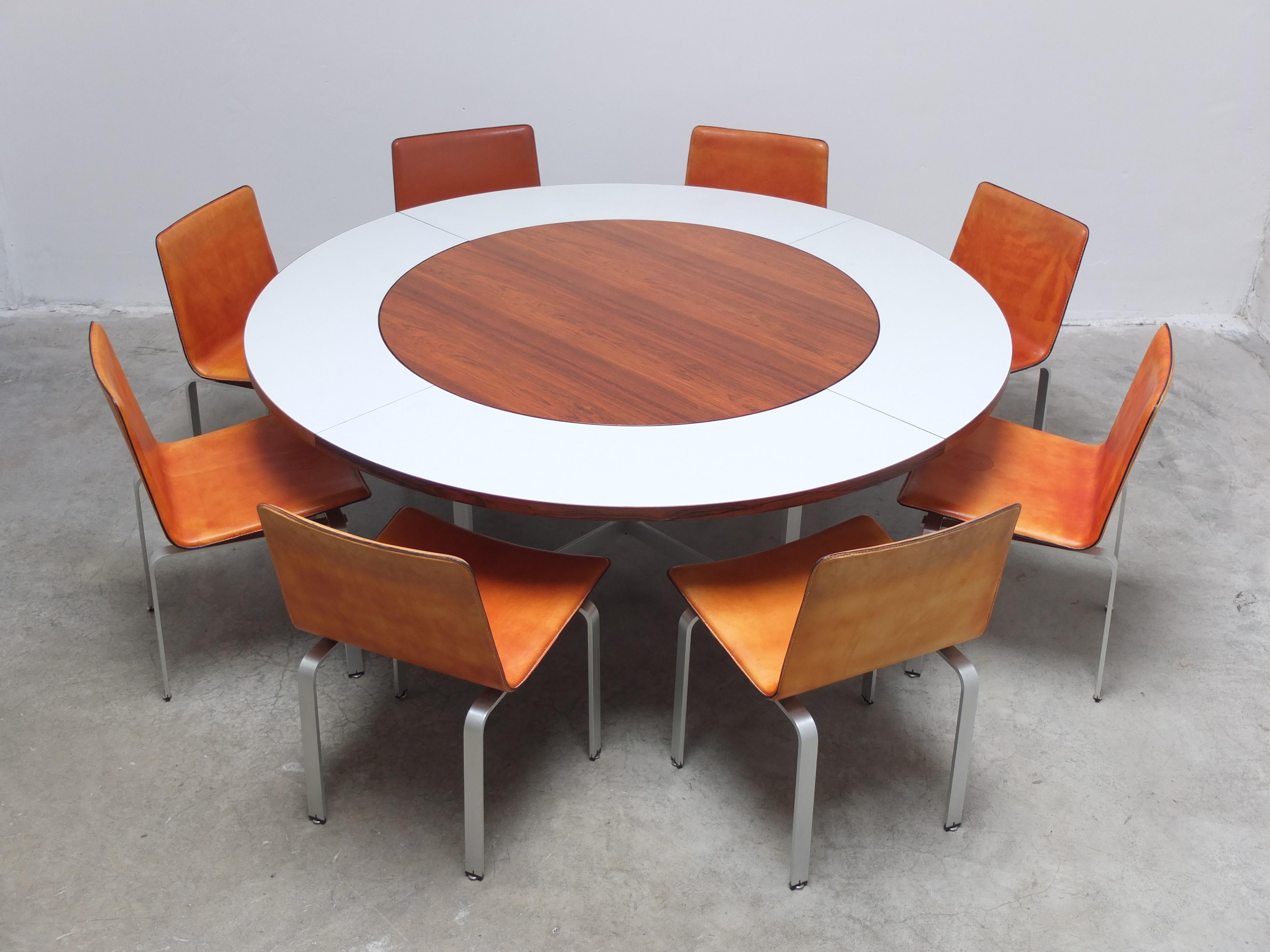 High-End Extendable Dining Set by Jørgen Høj for Niels Vitsøe, 1962 For Sale 7