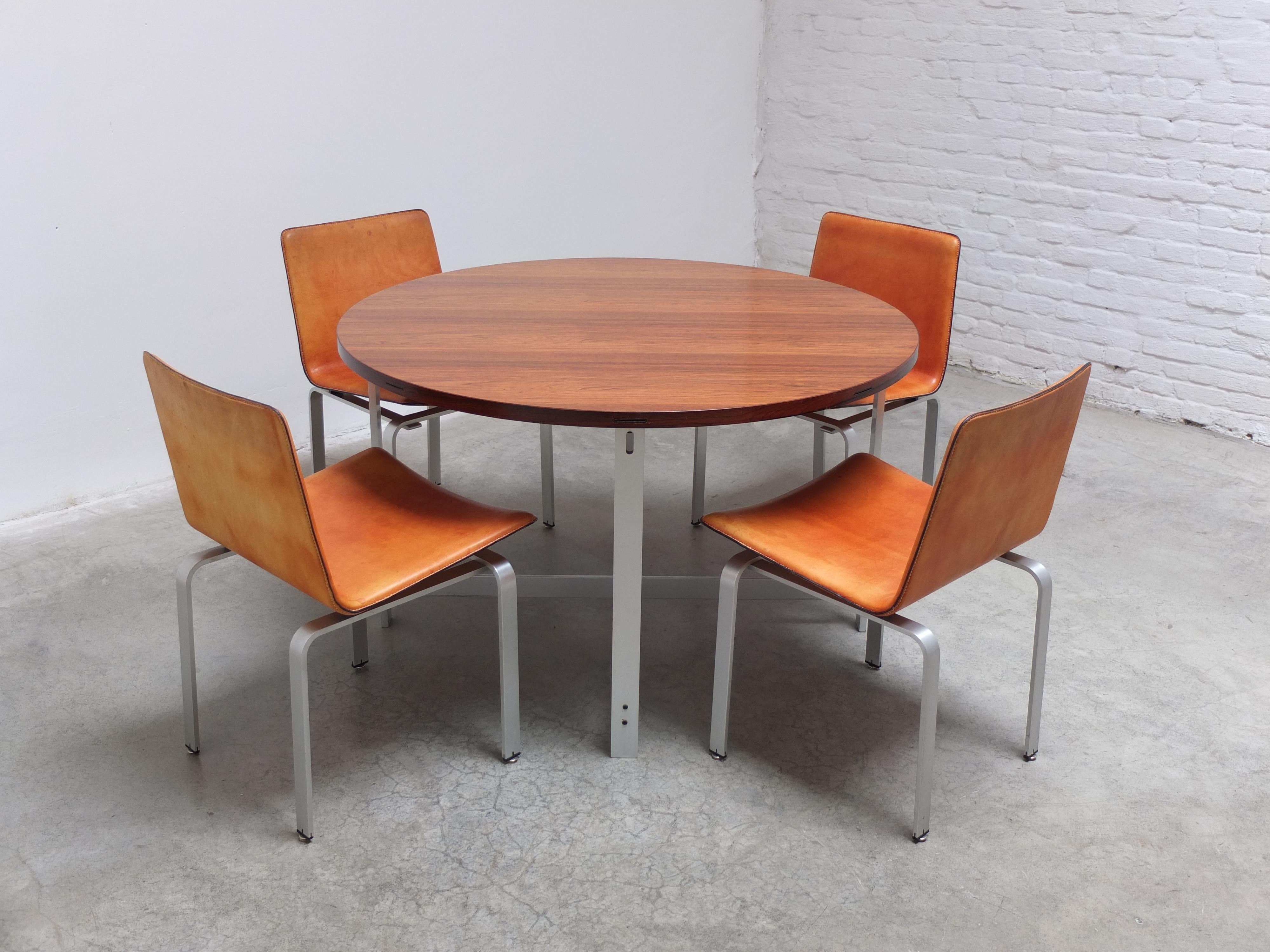 20th Century High-End Extendable Dining Set by Jørgen Høj for Niels Vitsøe, 1962 For Sale