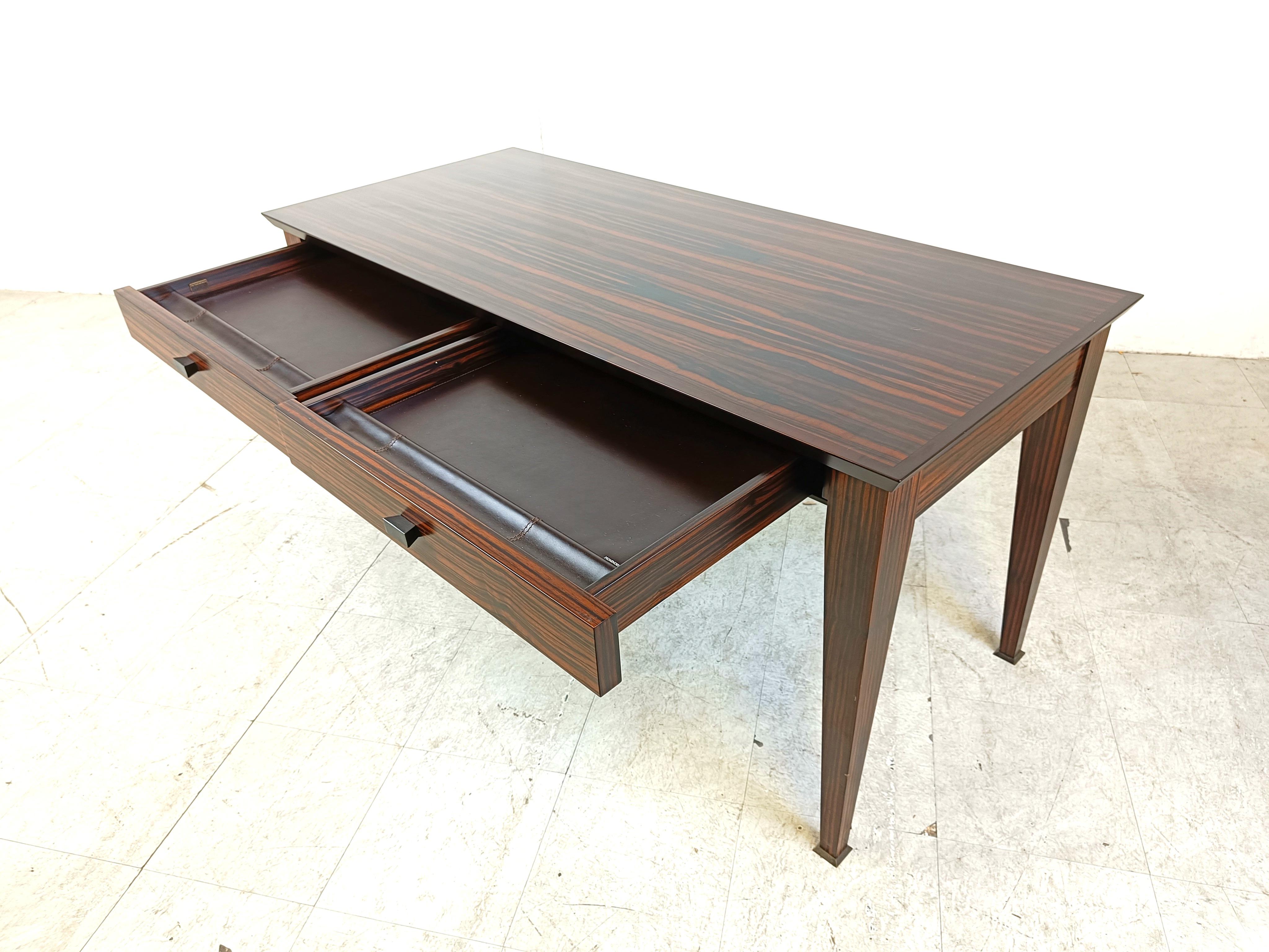High end palissander desk by Promemoria italy, 1990s 6