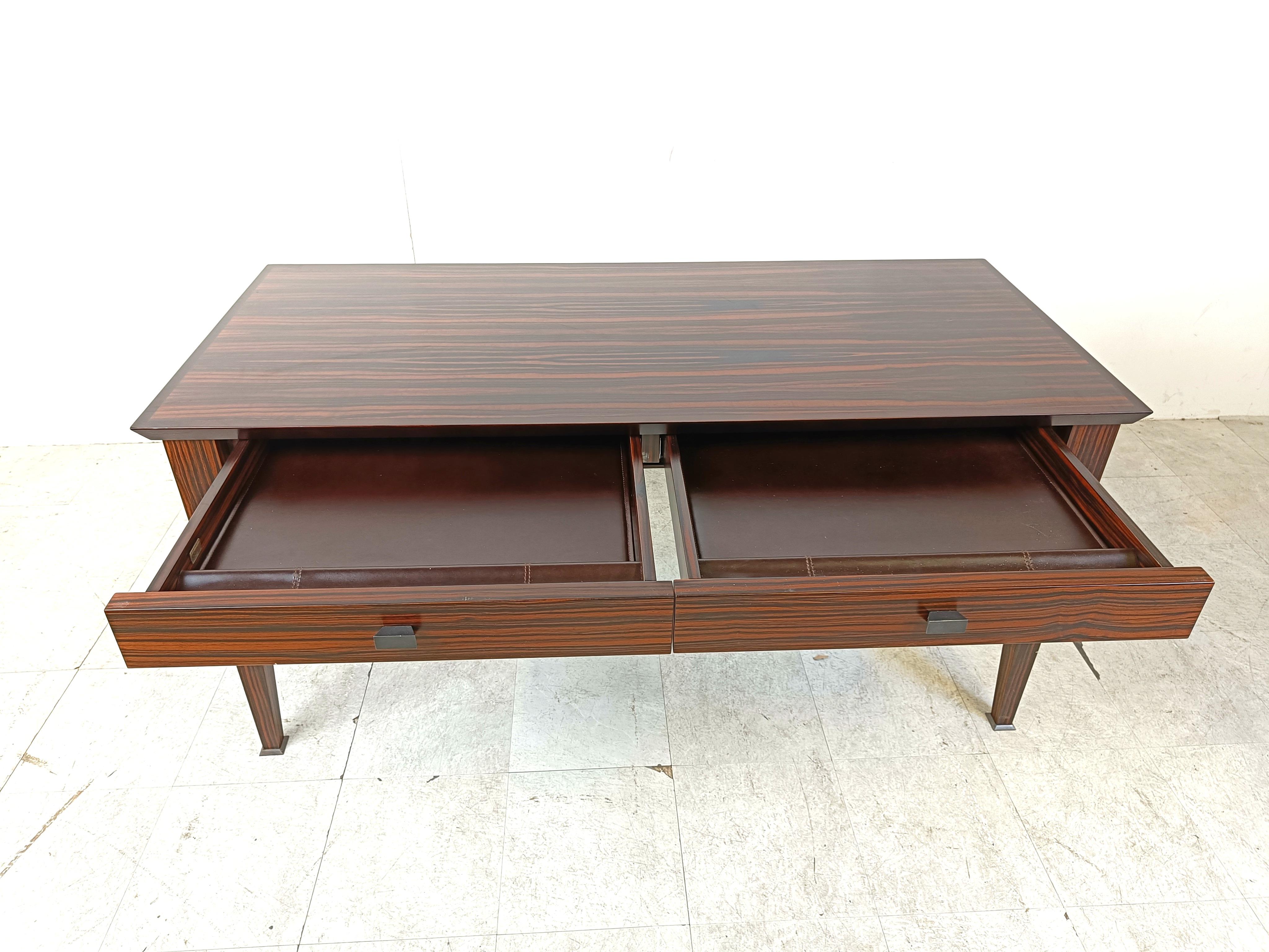 High end palissander desk by Promemoria italy, 1990s 2