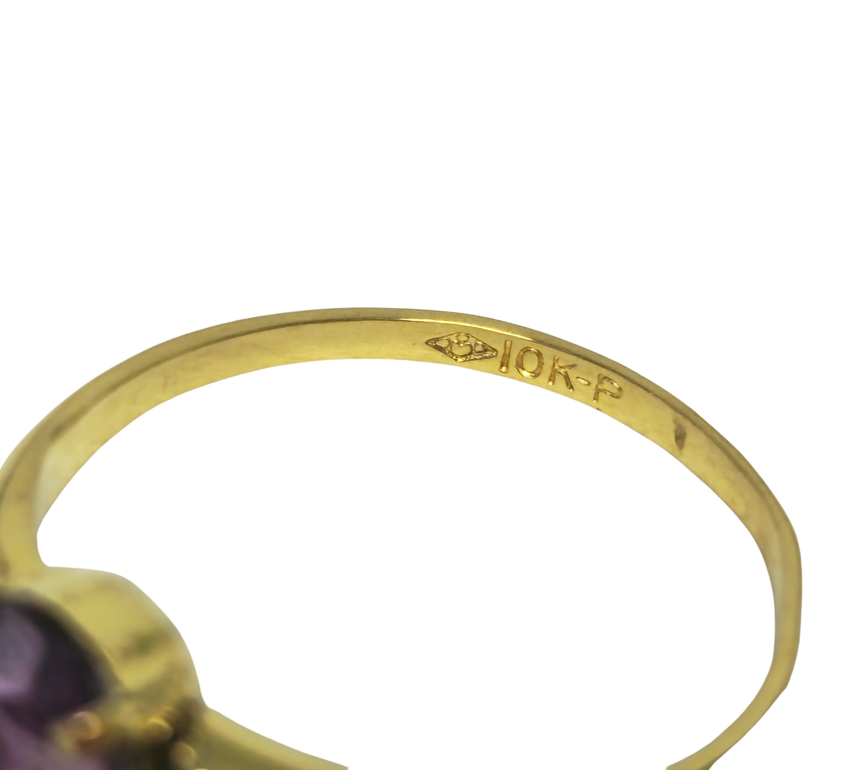 Anillo Solitario de Zafiro Rosa Natural y Diamante de Alta Gama para Ella Medieval en venta