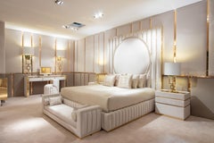 High End Velvet Modern Bed Set, Signature