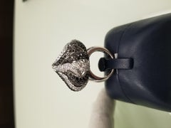 High fashion black & white diamond ring
