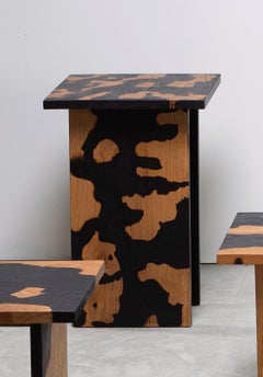 Tavolino High Fire Oak di Daniel Elkayam