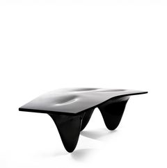 High-Gloss Black Aqua Table by Zaha Hadid for Established & Sons