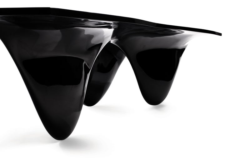 Failure Siblings another High-Gloss Black Aqua Table by Zaha Hadid for Established and Sons For Sale  at 1stDibs