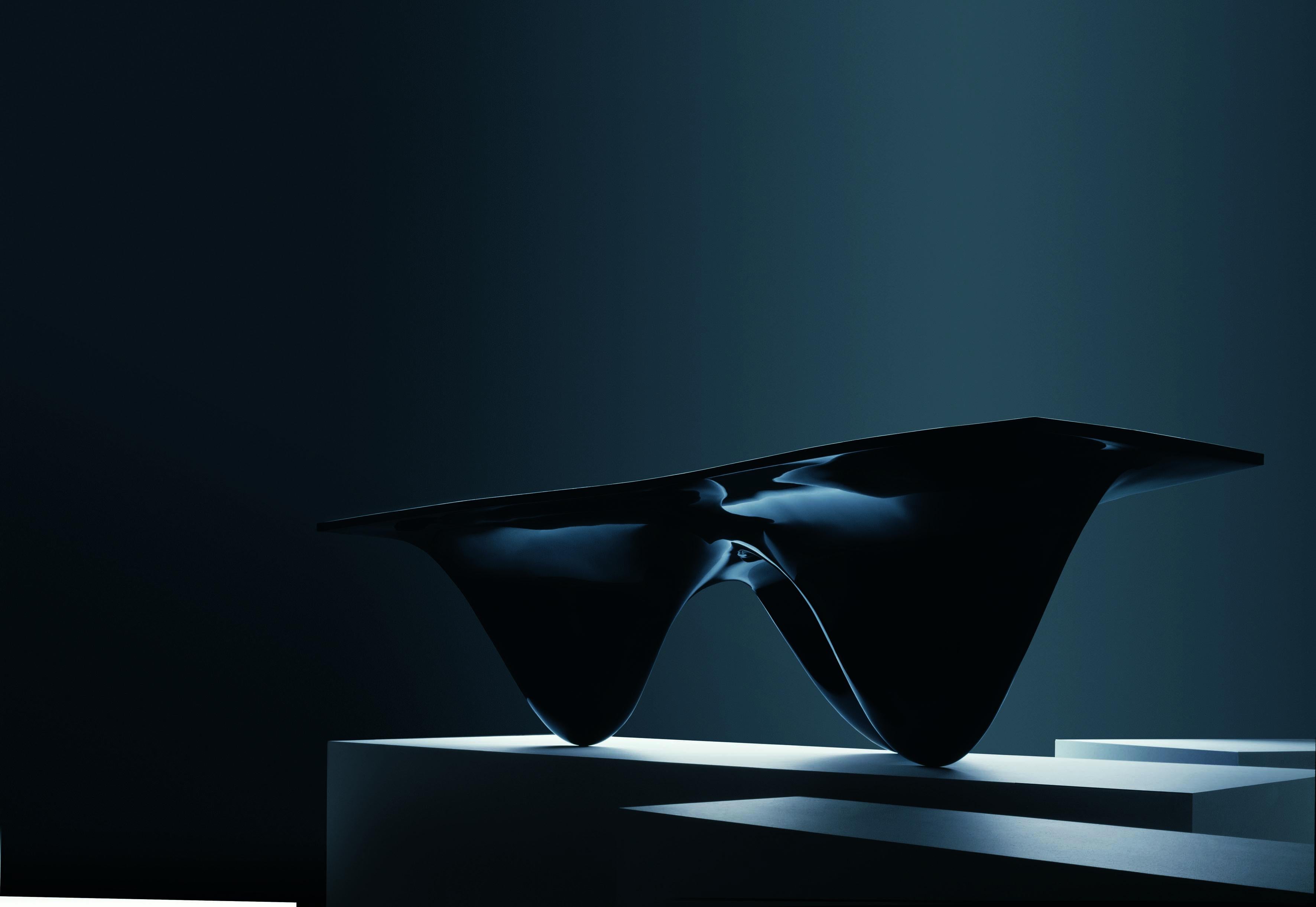Hochglänzender schwarzer Aqua-Tisch von Zaha Hadid für Established & Sons (Englisch) im Angebot