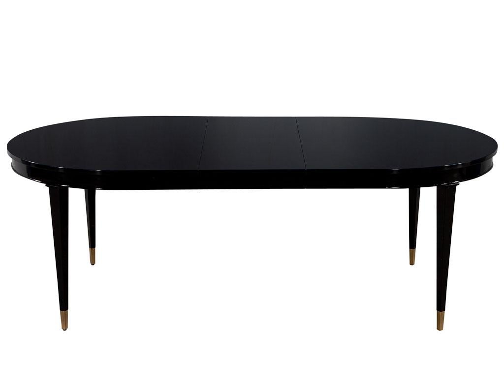 high gloss black table