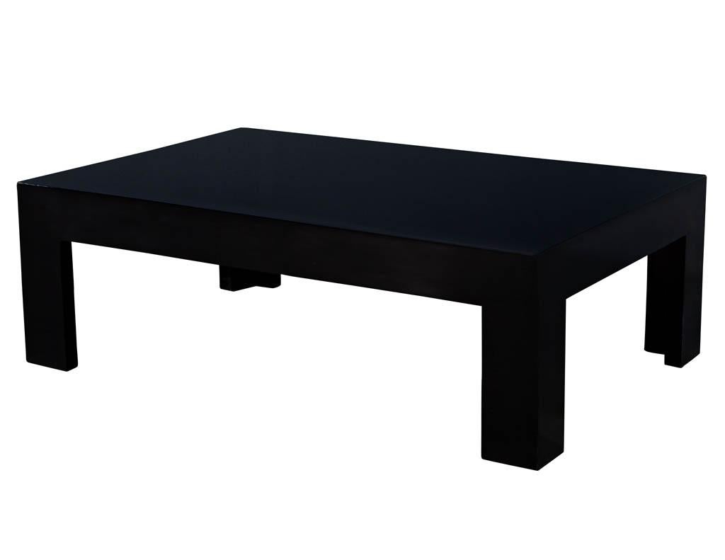 high gloss black coffee table