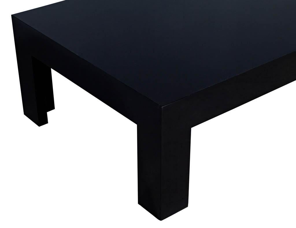 black high gloss end table
