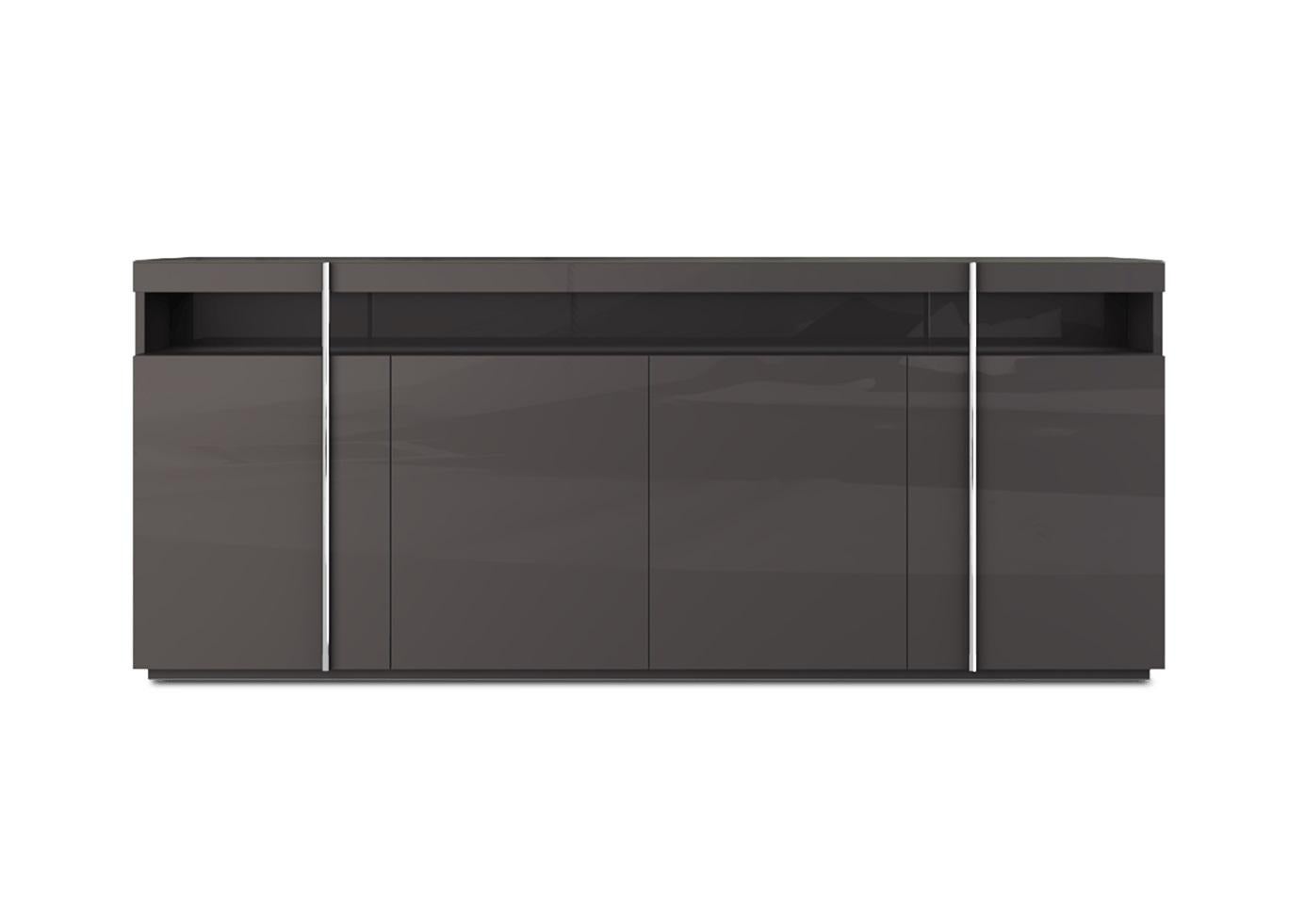 Modern High Gloss Multifunctional Counter Height Table With Hidden Storage For Sale
