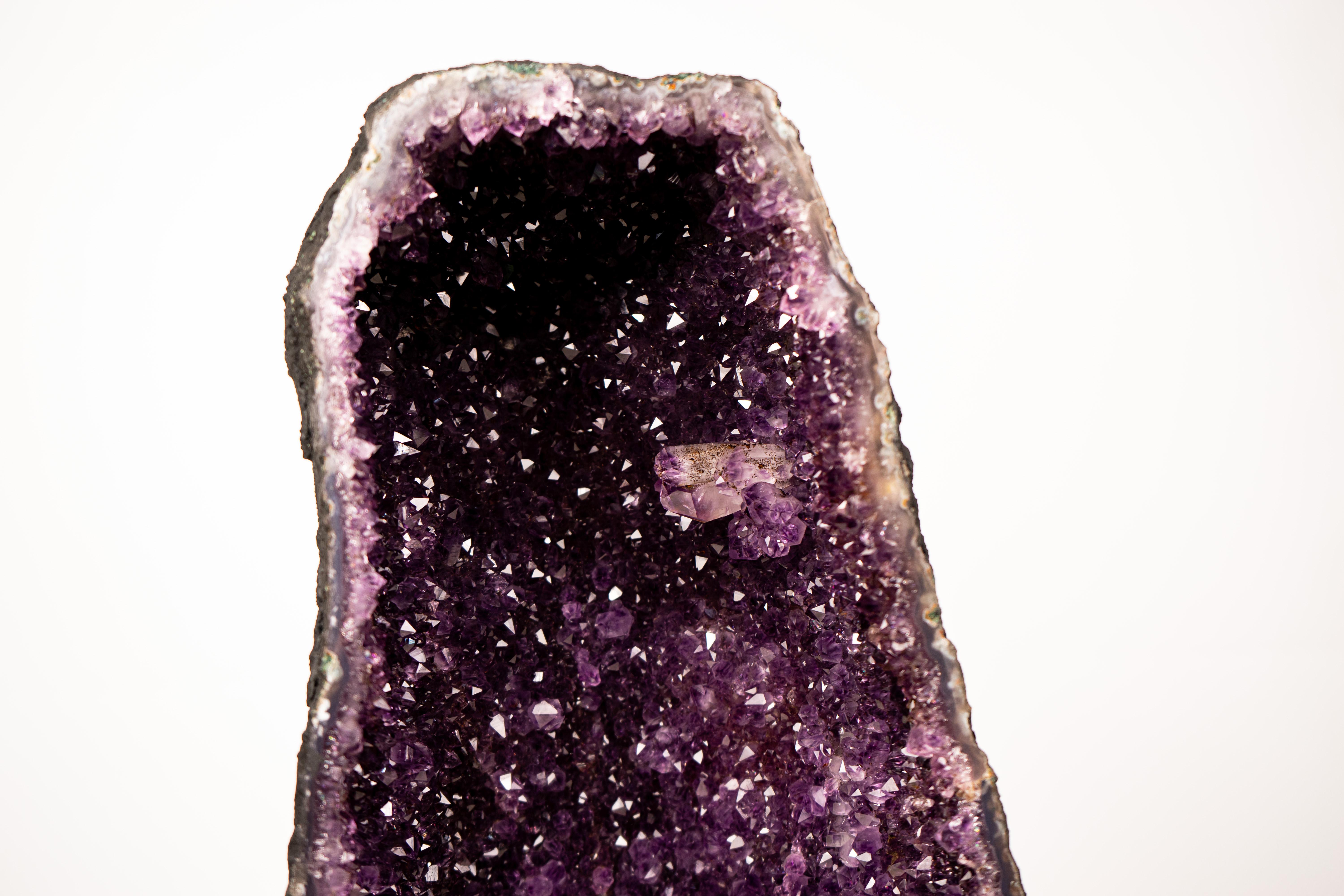 Crystal High-Grade Amethyst Cathedral Geode For Sale