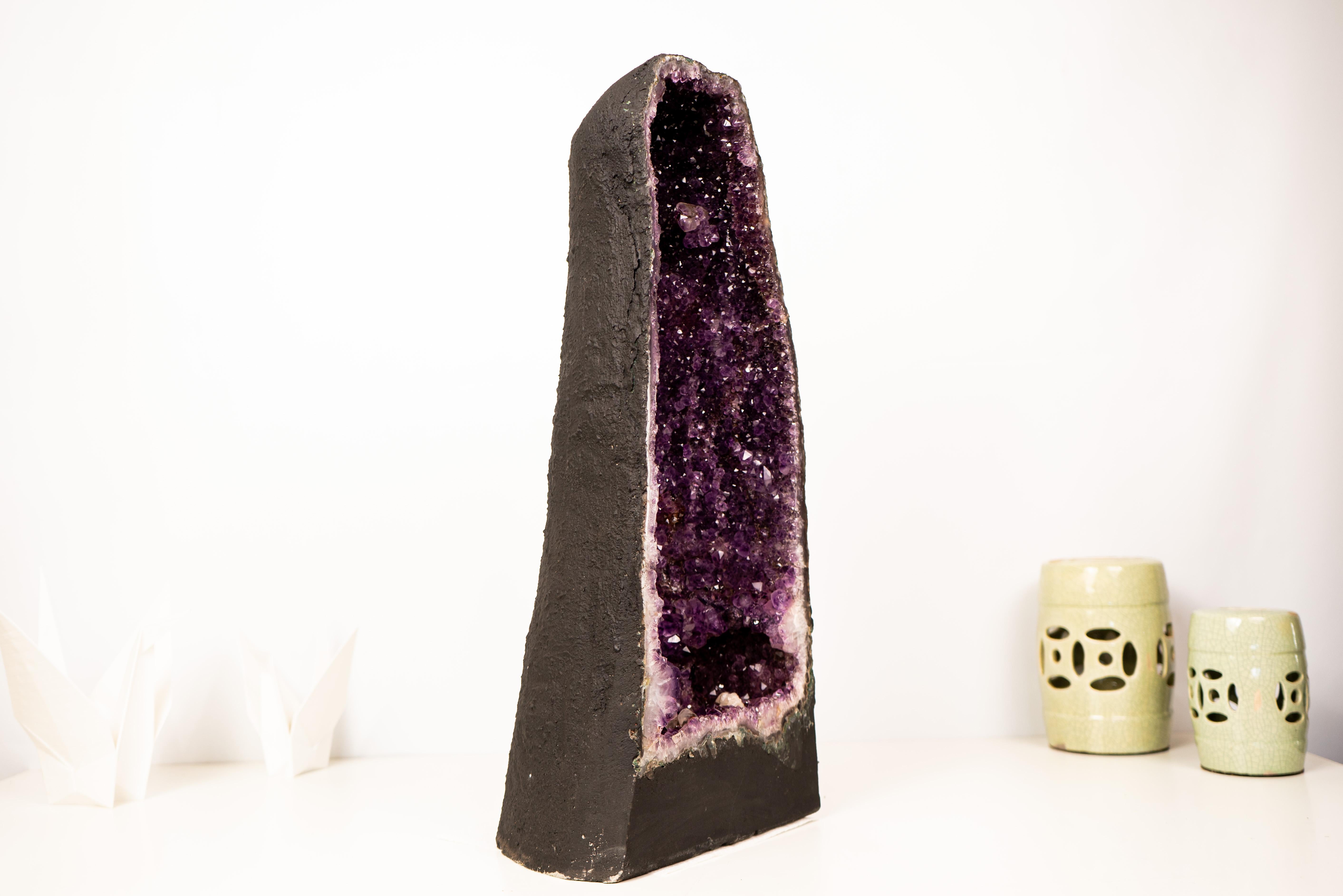 High-Grade Amethyst Cathedral Geode For Sale 3