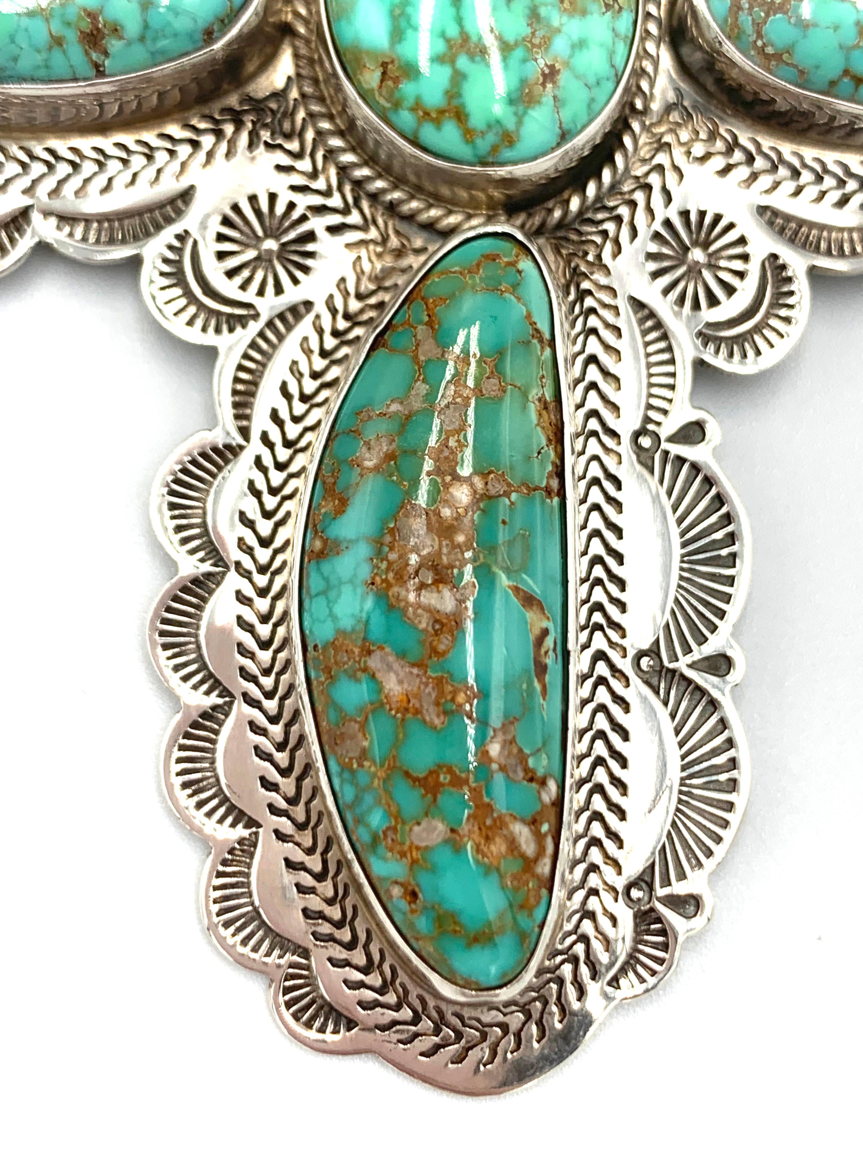 da uomo o donna Ciondolo a croce in turchese del lago Carico di alta qualità in vendita