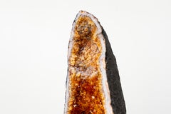 High-Grade Citrine Geode Cathedral with Deep Orange Druzy