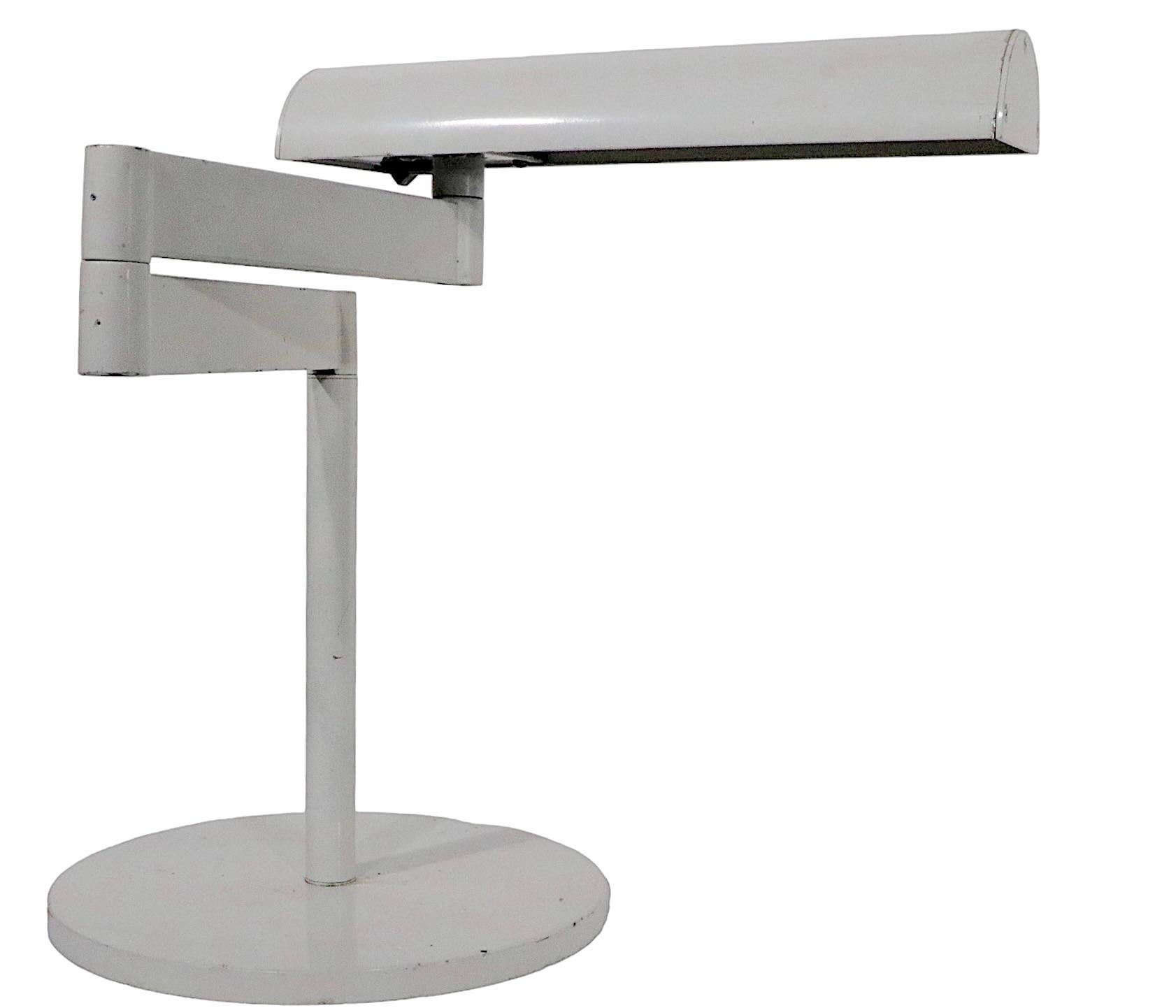 German High Grade Flex Arm Desk Lamp After Von Nessen For Sale