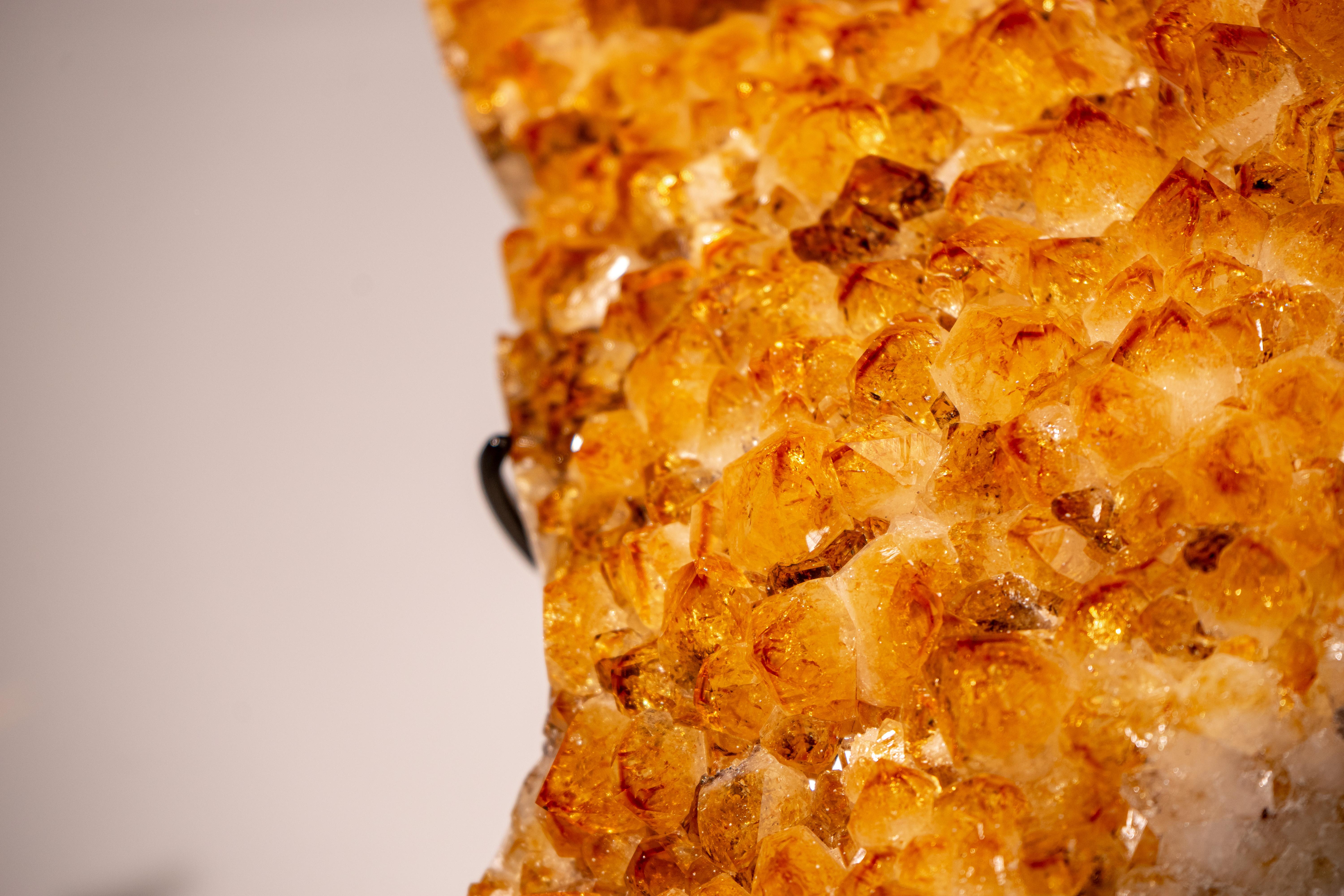 Cristallo Cluster di Citrino Giallo Oro di alta qualità in vendita