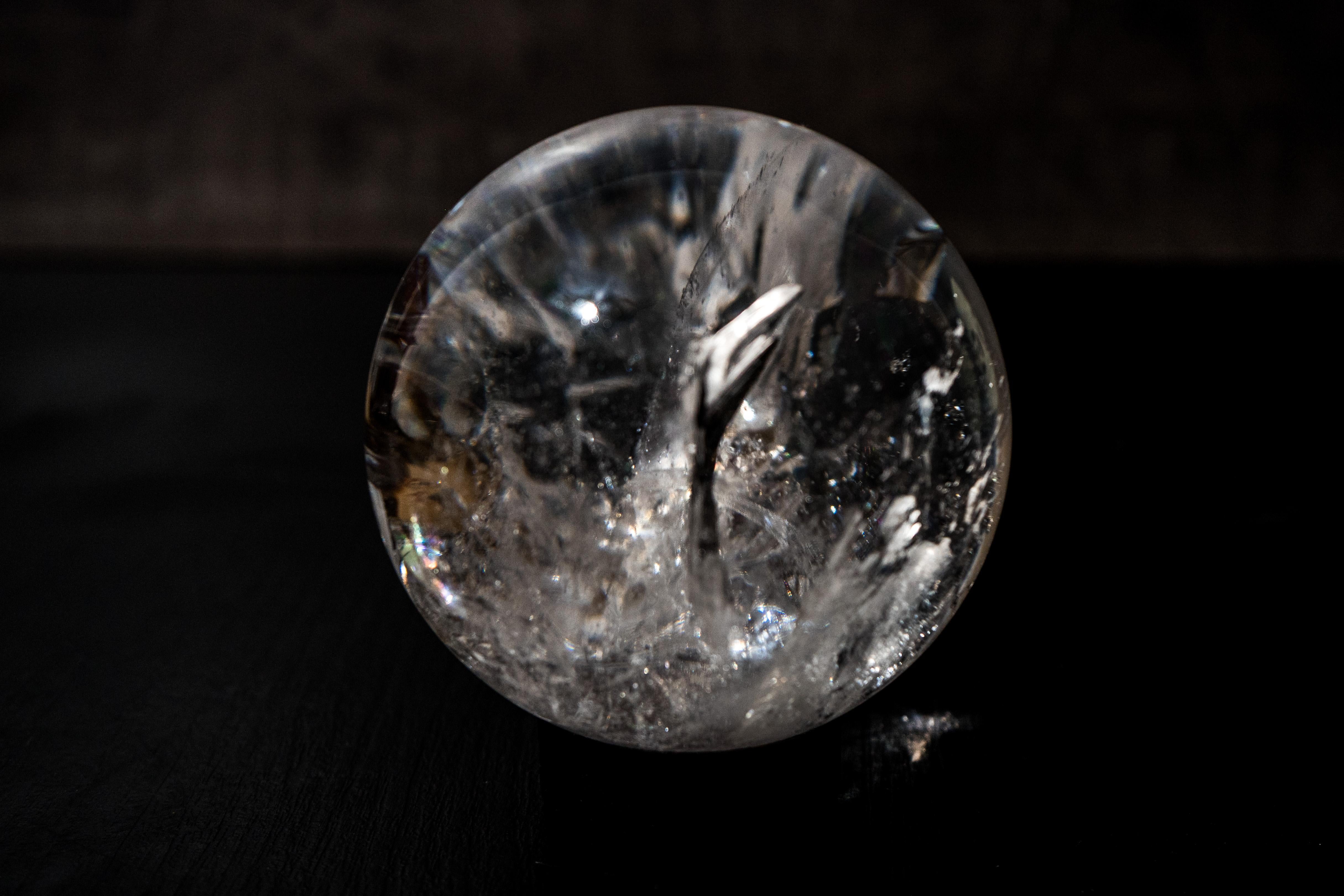 Esfera de cuarzo natural de alta calidad en Nuevo estado para la venta en Ametista Do Sul, BR