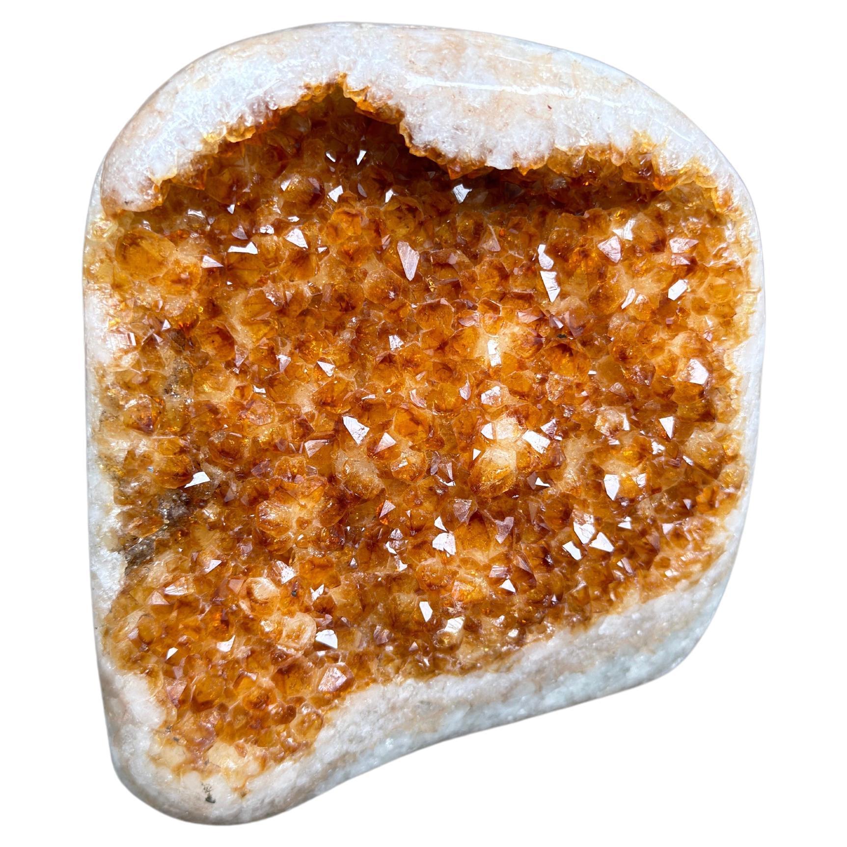Geoda de Citrino Naranja de Alto Grado de Uruguay en venta