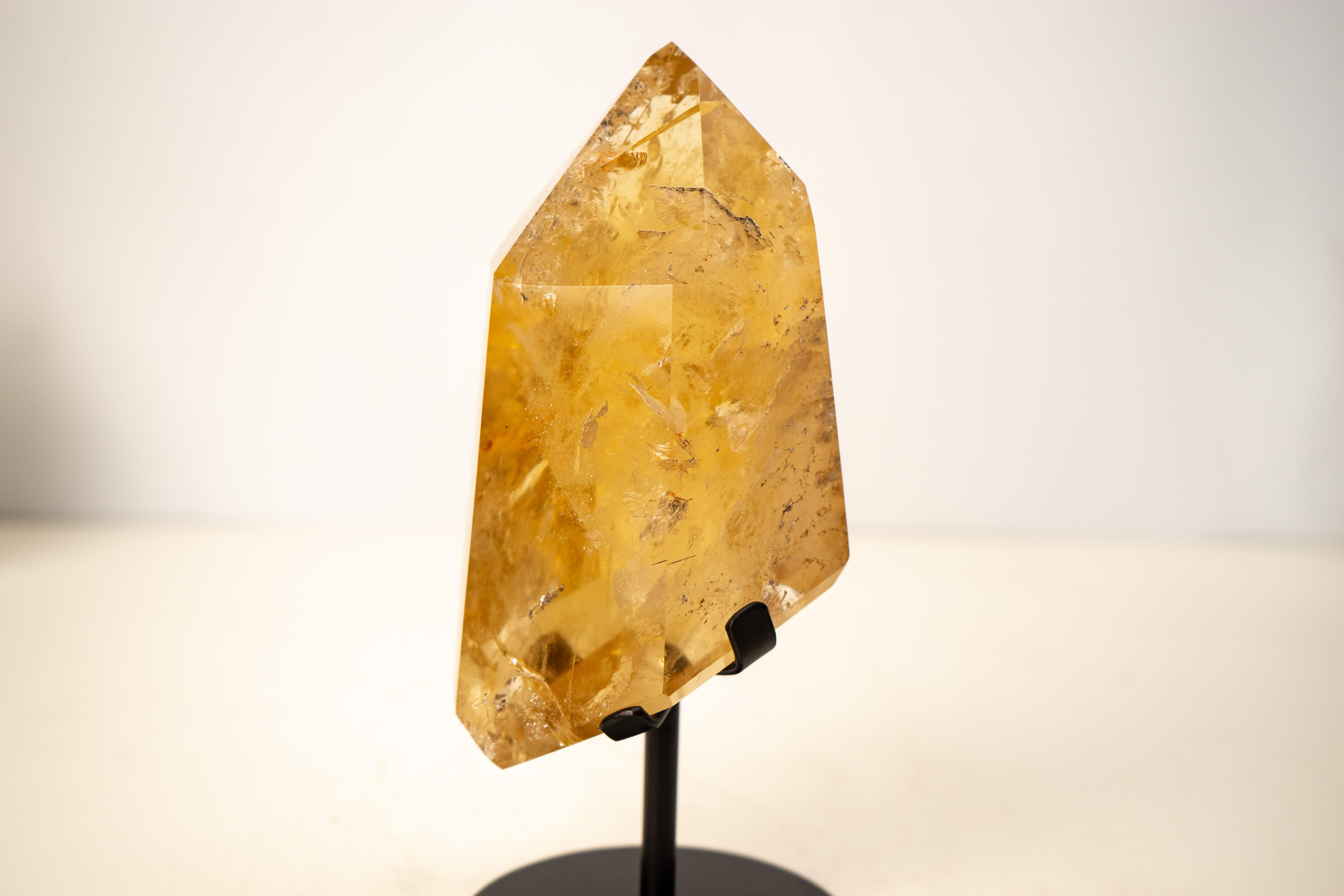 Hochwertiger, seltener, goldoranger Citrin Obelisk-Turm im Zustand „Neu“ im Angebot in Ametista Do Sul, BR