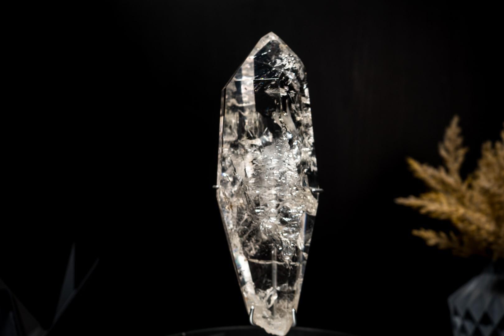Verdadera Punta de Cuarzo Lemuriano de Diamantina con Claridad Óptica, Obelisco de Cristal en Nuevo estado para la venta en Ametista Do Sul, BR