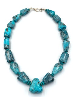 High-Grade Red Mountain Turquoise Beaded Necklace by Bruce Eckhardt