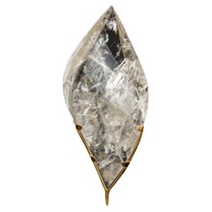 High-Grade Water-Clear Quartz Flame Sculpture