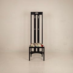 Silla High Ingram de Charles R. Mackintosh para Alivar con tela Fornasetti