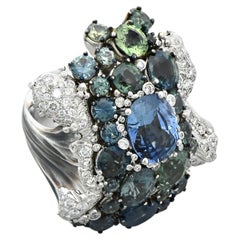 High Jewelry-Ring, „LEMAN LAKE“,wissmade