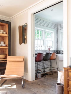 Sgabello da bar Giron in pelle alta di Sol Y Luna