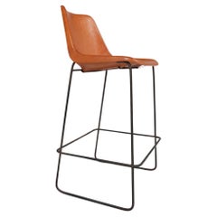 High Leather Giron Bar Stool by Sol y Luna