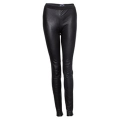 High Level BY C, leather trousers in black