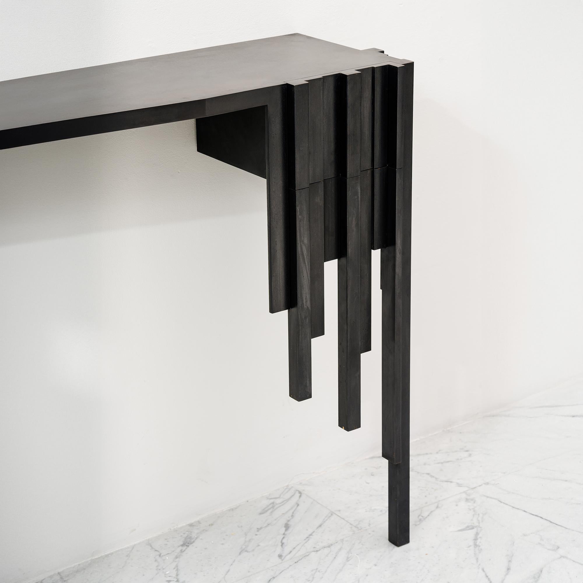 Modern High Line Console Table For Sale
