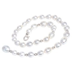 High Luster Baroque Southsea Pearl 18K Gold Necklace