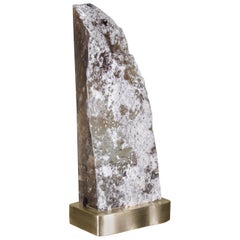 High Meru Light, Smoke Crystal and Brass by Robert Kuo, Limited Edition