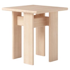 High Minimalist Side Table — Archipen 1 by NOOM, Natural Ash Wood