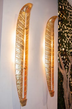 Hochglanz Muranoglas Wandlampe