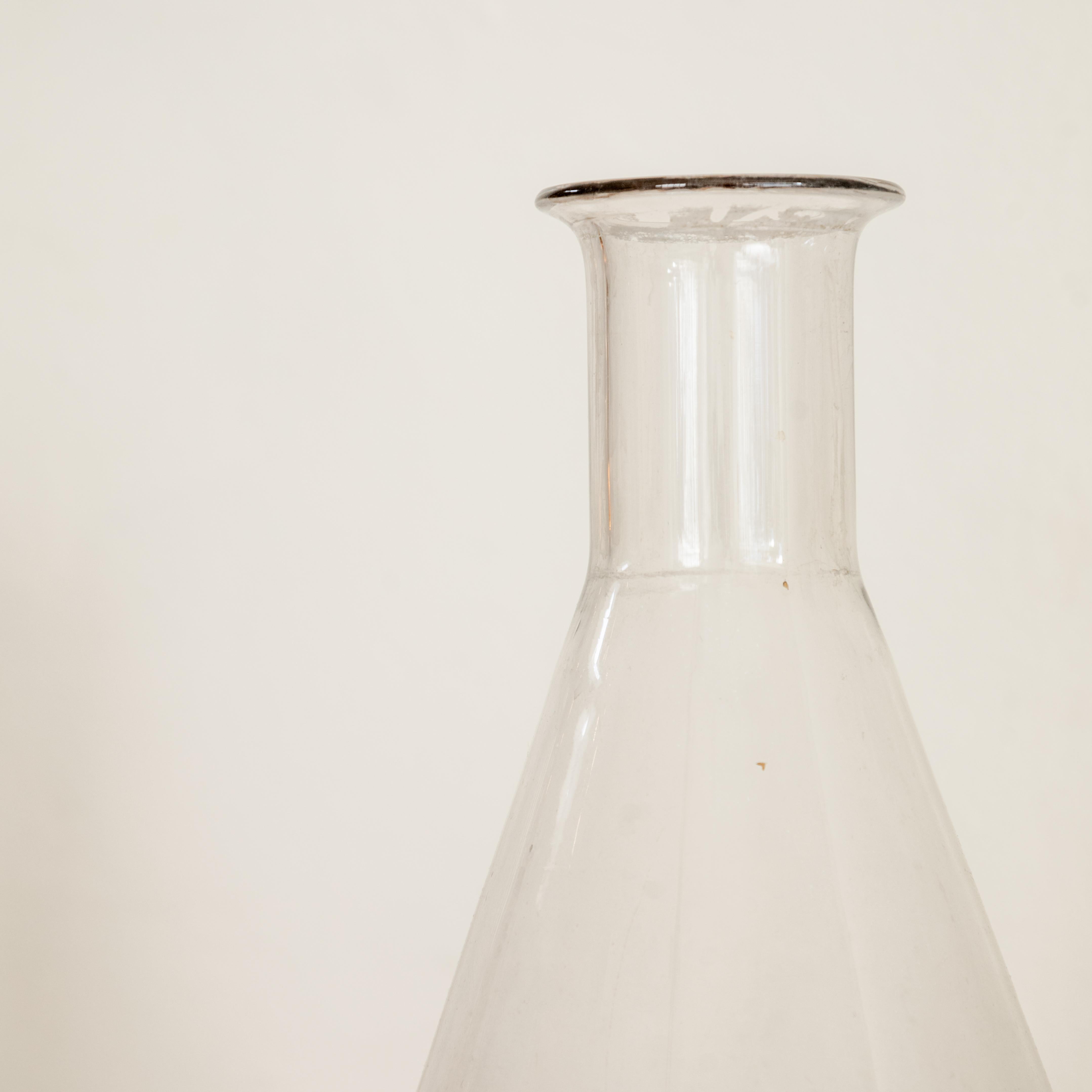 High Neck Vintage Lab Glass Vessel For Sale 5