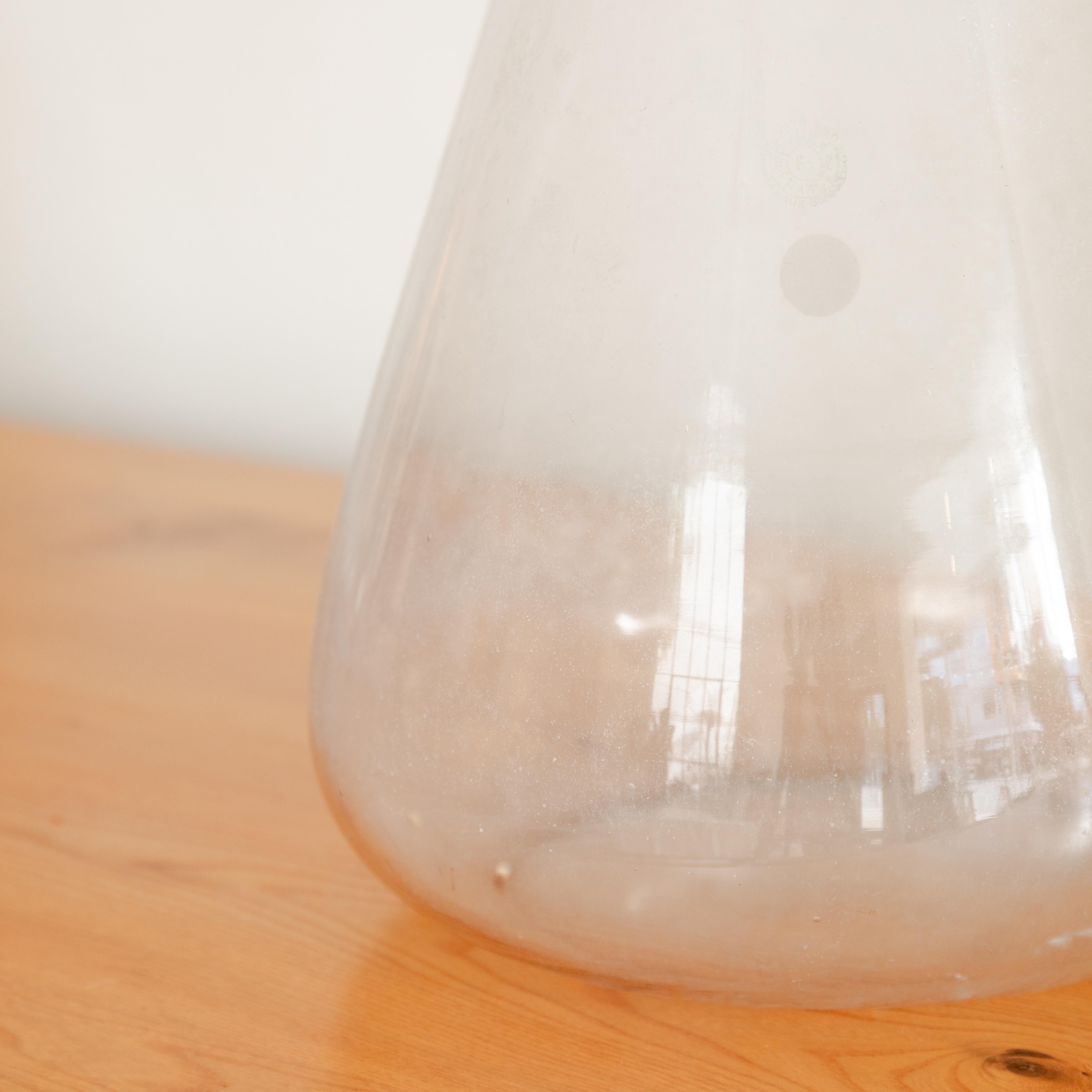 High Neck Vintage Lab Glass Vessel For Sale 2